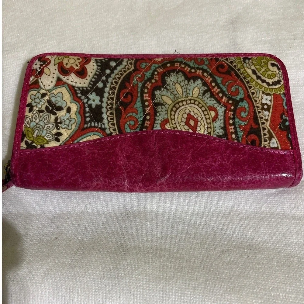 Paisley‎ Floral Pink Wallet Clutch Organizer Ladies Women's